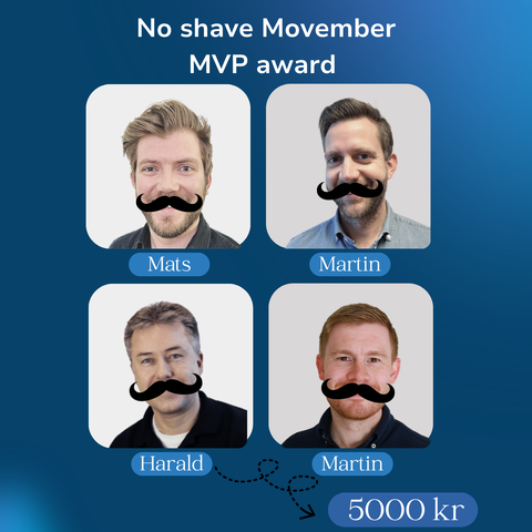 Movember Donasjon: 5000 Kroner